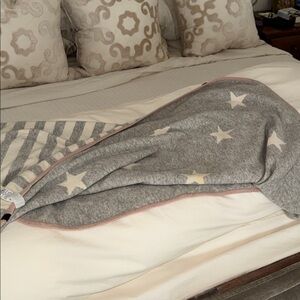 Skull Cashmere 2 ply Thick Throw blanket Stars and Stripes